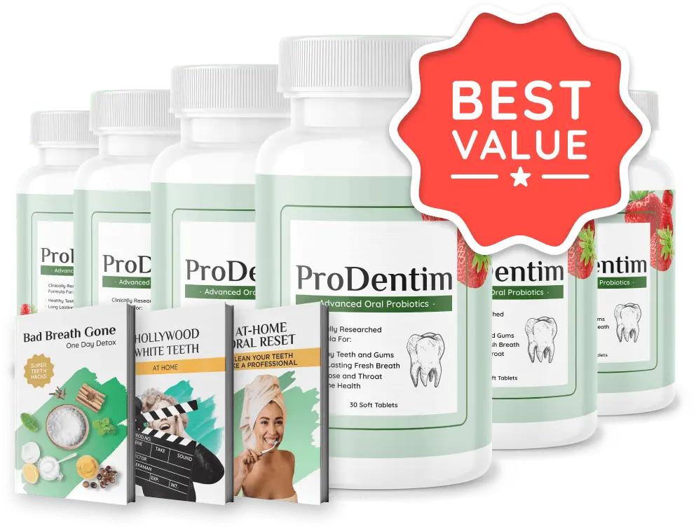 ProDentim six bottles plus bonus